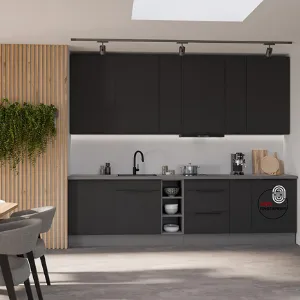 Obrazek Kuchnia Aria BL/ANT 300 cm bez blatu