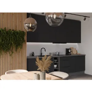 Obrazek Kuchnia Aria BL/ANT 300 cm bez blatu