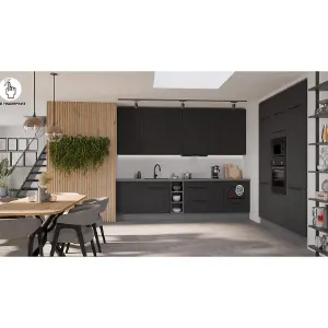 Obrazek Kuchnia Aria BL/ANT 300 cm bez blatu