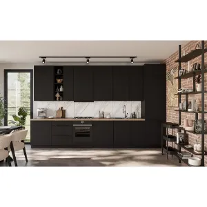 Obrazek Kuchnia Aria BL/BL 390 cm bez blatu