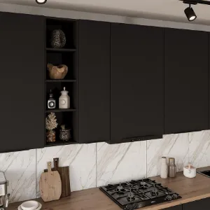 Obrazek Kuchnia Aria BL/BL 390 cm bez blatu