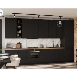 Obrazek Kuchnia Aria BL/BL 390 cm bez blatu