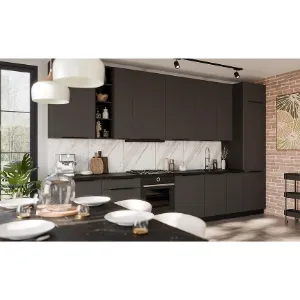 Obrazek Kuchnia Aria GR/BL 390 cm bez blatu