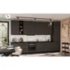 Obrazek Kuchnia Aria GR/BL 390 cm bez blatu