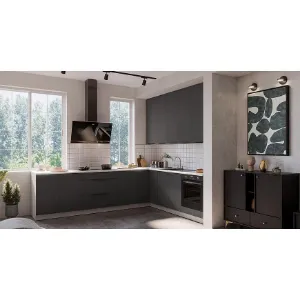 Obrazek Kuchnia Aria GR/WH 260x230 cm bez blatu