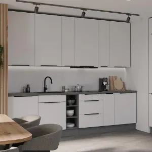 Obrazek Kuchnia Aria WH/ANT 300 cm bez blatu