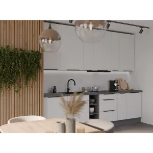 Obrazek Kuchnia Aria WH/ANT 300 cm bez blatu