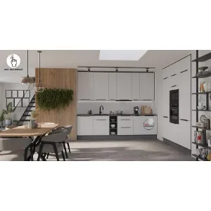 Obrazek Kuchnia Aria WH/ANT 300 cm bez blatu