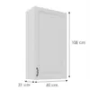 Obrazek Szafka kuchenna Stilo biały mat/biały 60G-108 1F