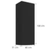 Obrazek Szafka kuchenna Siena czarny mat 40G-108 1F