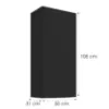 Obrazek Szafka kuchenna Siena czarny mat 50G-108 1F
