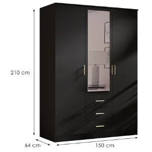 Obrazek Szafa 3d Czarna