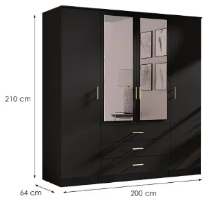 Obrazek Szafa 4d Czarna