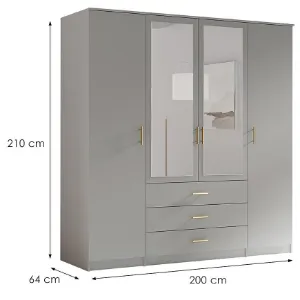 Obrazek Szafa 4d Szara