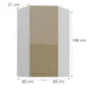 Obrazek Szafka kuchenna Lara cappucino 60x60 GN-108 1F (45°)