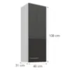 Obrazek Szafka kuchenna Lara szary 40G-108 1F