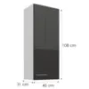 Obrazek Szafka kuchenna Lara szary 45G-108 1F