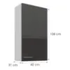 Obrazek Szafka kuchenna Lara szary 60G-108 1F