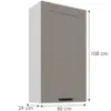 Obrazek Szafka kuchenna Luna claygrey/biały 60G-108 1F