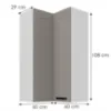 Obrazek Szafka kuchenna Luna claygrey/biały 60x60 GN-108 2F (90°)