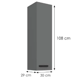 Obrazek Szafka kuchenna Nessa antracyt 30G-108 1F