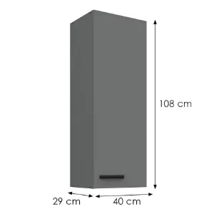 Obrazek Szafka kuchenna Nessa antracyt 40G-108 1F
