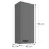 Obrazek Szafka kuchenna Nessa antracyt 45G-108 1F