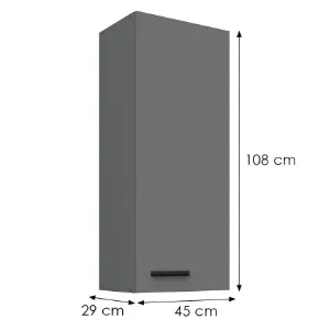 Obrazek Szafka kuchenna Nessa antracyt 45G-108 1F