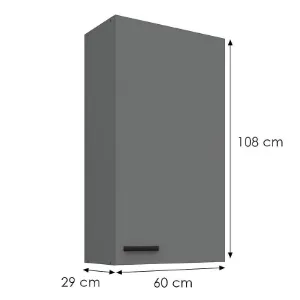 Obrazek Szafka kuchenna Nessa antracyt 60G-108 1F