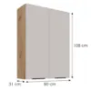 Obrazek Szafka kuchenna Solea cashmere/artisan 80G-108 2F