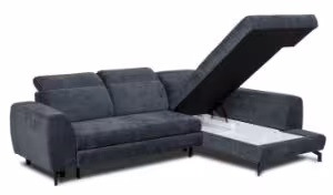 Obrazek Narożnik rozkładany z funkcją spania Tybet lewy popielaty