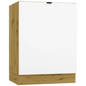 Obrazek Szafka Kuchenna Cosmo Gianna D60 P/L Biała Alaska/Dąb Artisan
