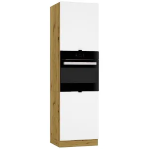 Obrazek Szafka Kuchenna Cosmo Gianna D 60 Pk/2133 P/L Biała Alaska/Dąb Artisan