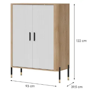 Obrazek komoda Dante Dt11 Dąb Cremona/Biały