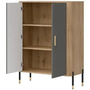 Obrazek komoda Dante Dt11 Dąb Cremona/Szary