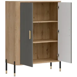 Obrazek komoda Dante Dt11 Dąb Cremona/Szary