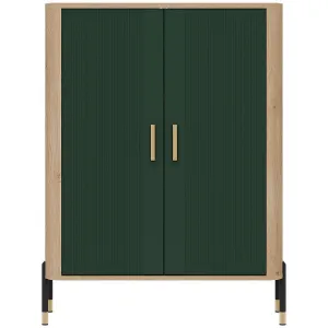 Obrazek komoda Dante Dt11 Dąb Cremona/Zielony