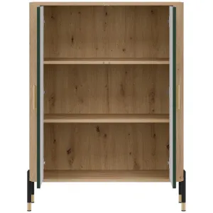 Obrazek komoda Dante Dt11 Dąb Cremona/Zielony