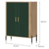 Obrazek komoda Dante Dt11 Dąb Cremona/Zielony