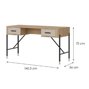 Obrazek Biurko Dante Dt23 Dąb Cremona/Kaszmir