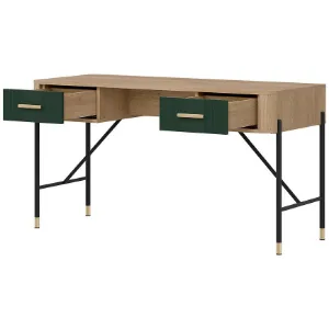 Obrazek Biurko Dante Dt23 Dąb Cremona/Zielony