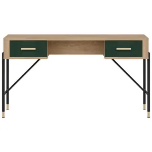 Obrazek Biurko Dante Dt23 Dąb Cremona/Zielony