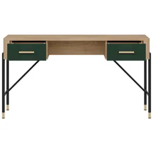 Obrazek Biurko Dante Dt23 Dąb Cremona/Zielony