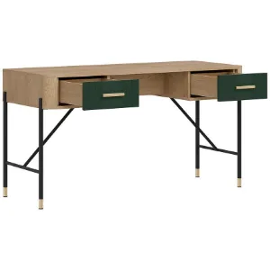 Obrazek Biurko Dante Dt23 Dąb Cremona/Zielony