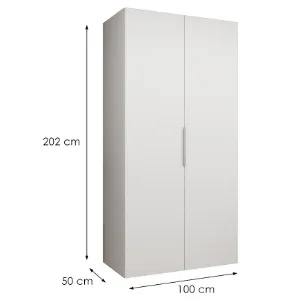 Obrazek Szafa Marbella I 100 biały/srebrny