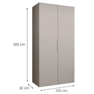 Obrazek Szafa Marbella I 100 kaszmir/srebrny