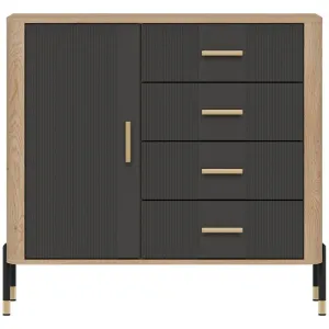 Obrazek Komoda Dante Dt08 Dąb Cremona/Antracyt