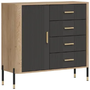 Obrazek Komoda Dante Dt08 Dąb Cremona/Antracyt