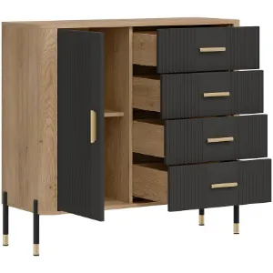 Obrazek Komoda Dante Dt08 Dąb Cremona/Antracyt