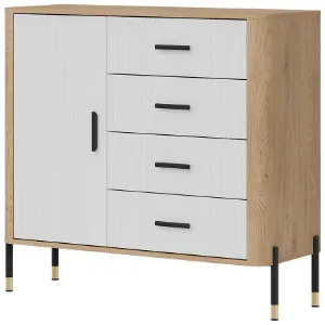 Obrazek Komoda Dante Dt08 Dąb Cremona/Biały